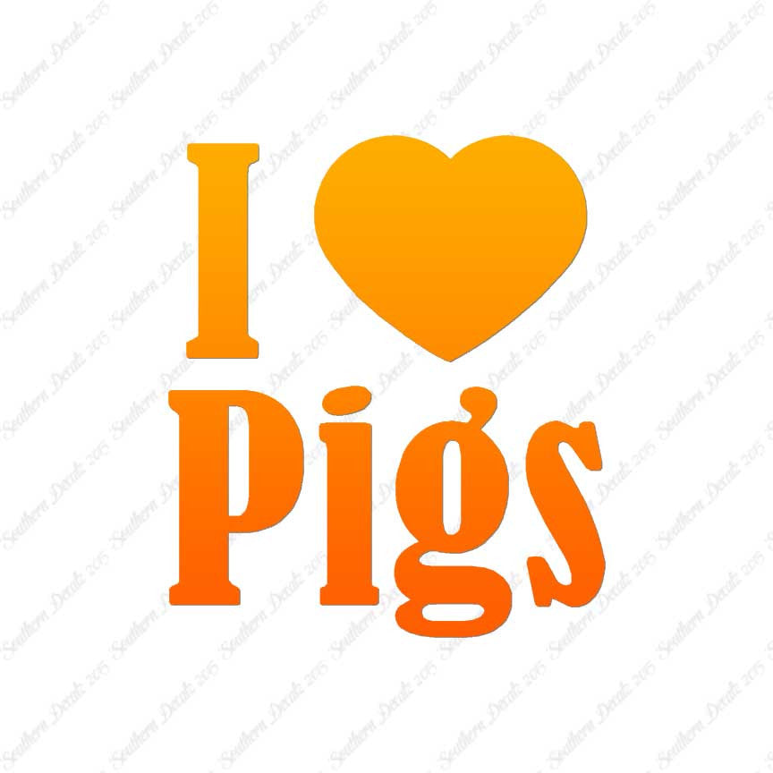I Heart Love Pigs