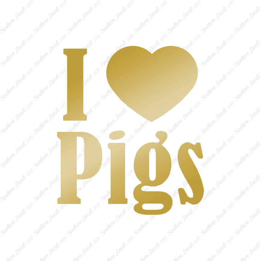 I Heart Love Pigs