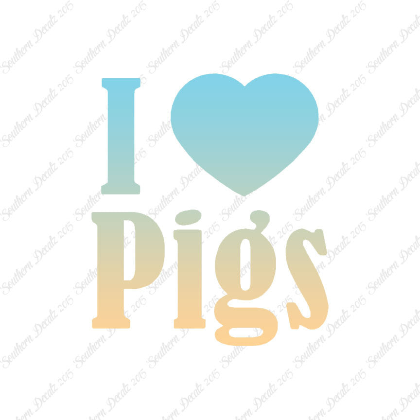 I Heart Love Pigs