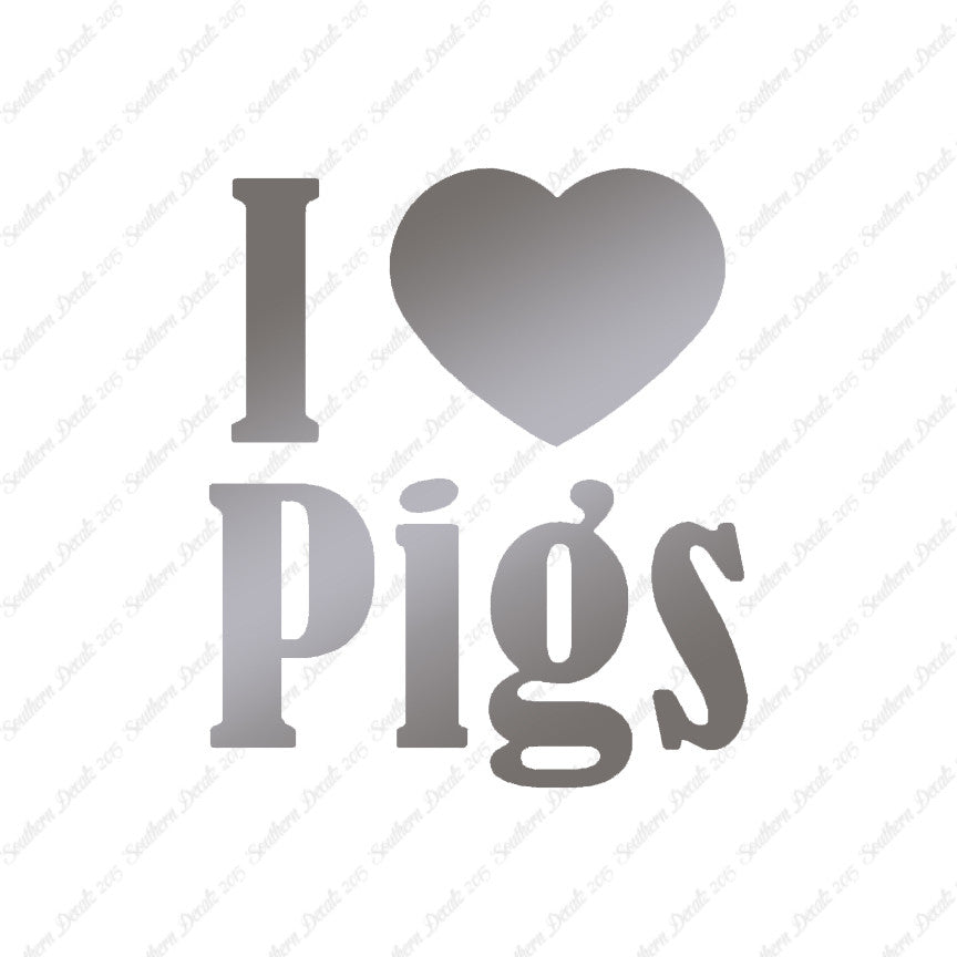 I Heart Love Pigs