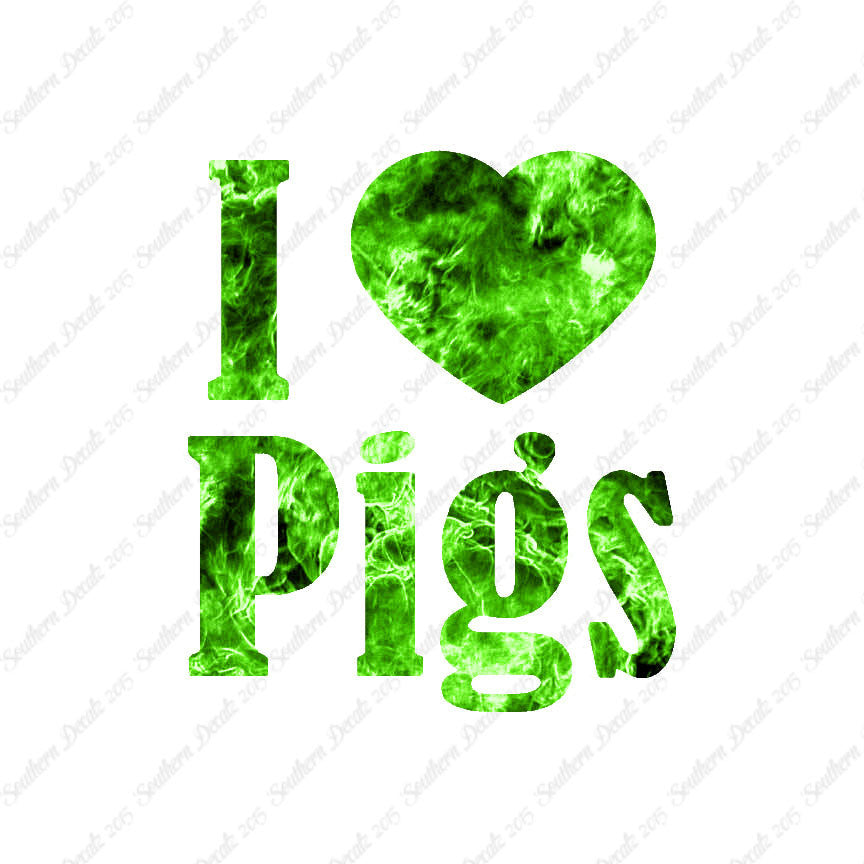 I Heart Love Pigs