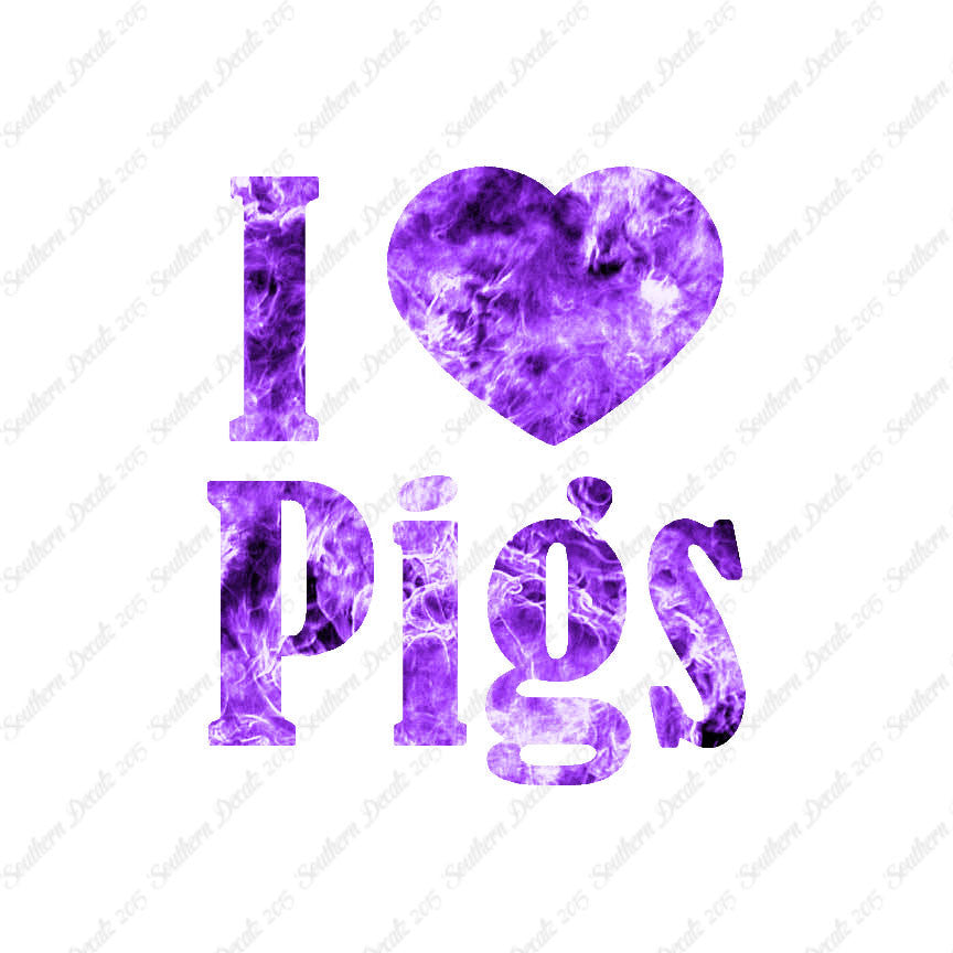 I Heart Love Pigs