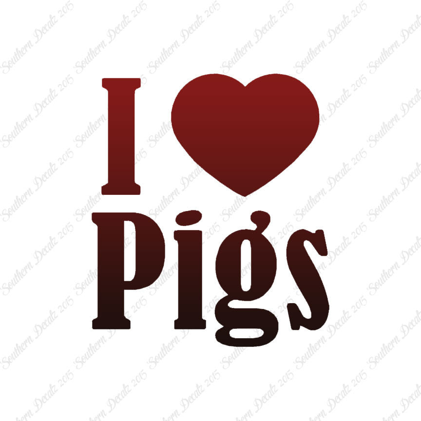 I Heart Love Pigs