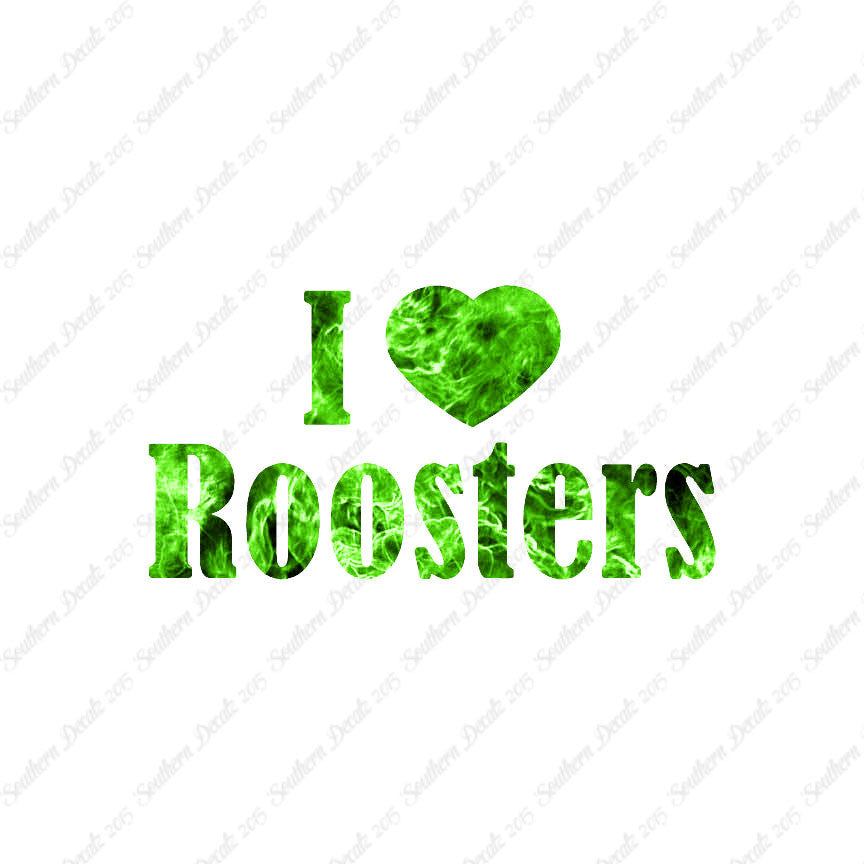 I Heart Love Roosters