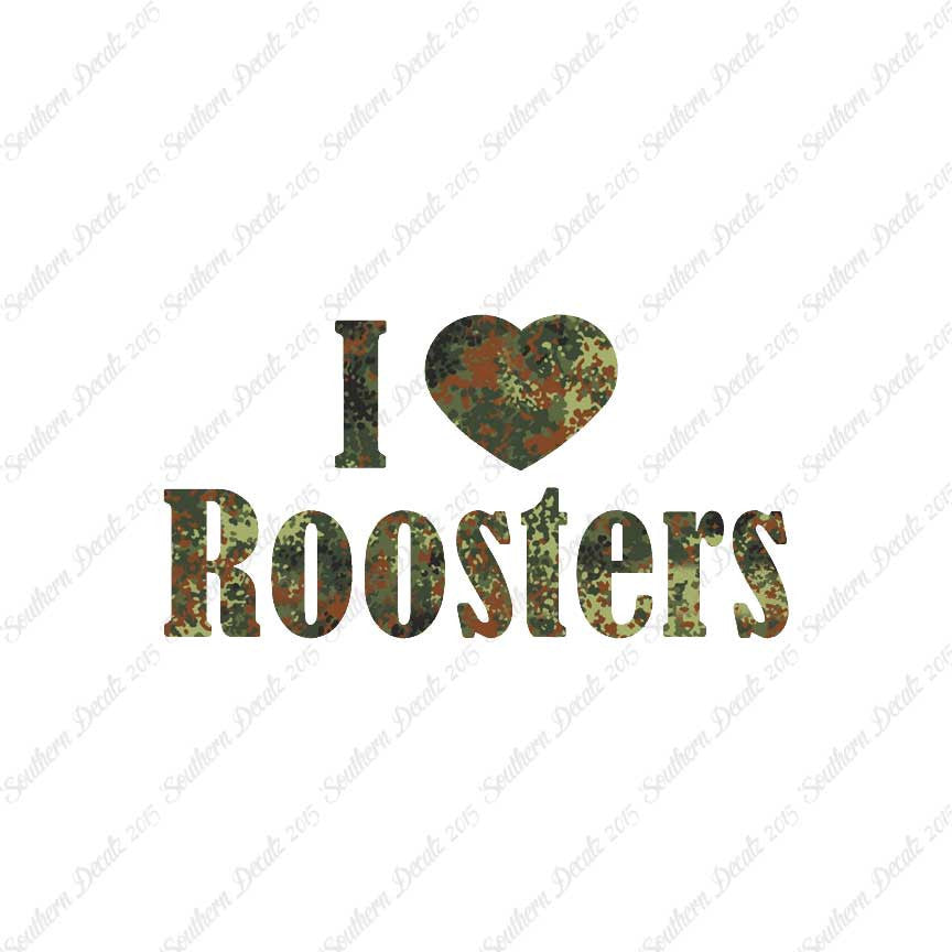 I Heart Love Roosters