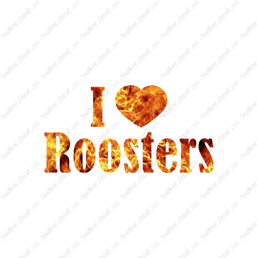 I Heart Love Roosters