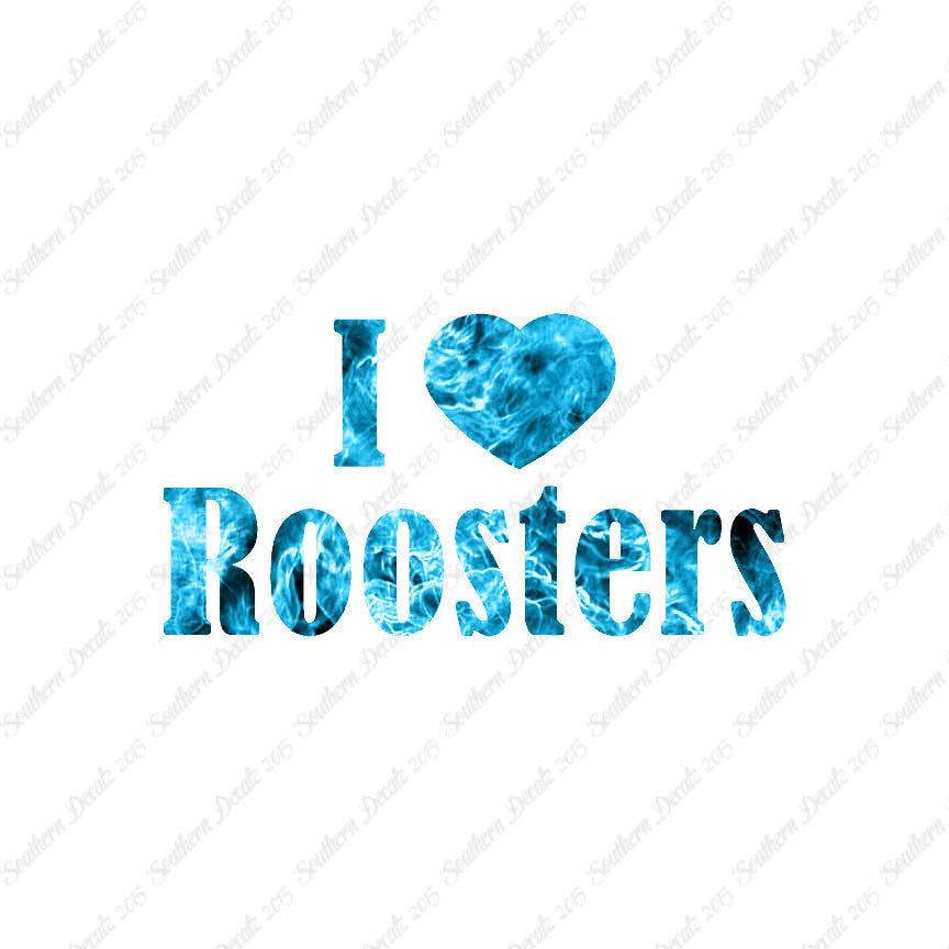 I Heart Love Roosters