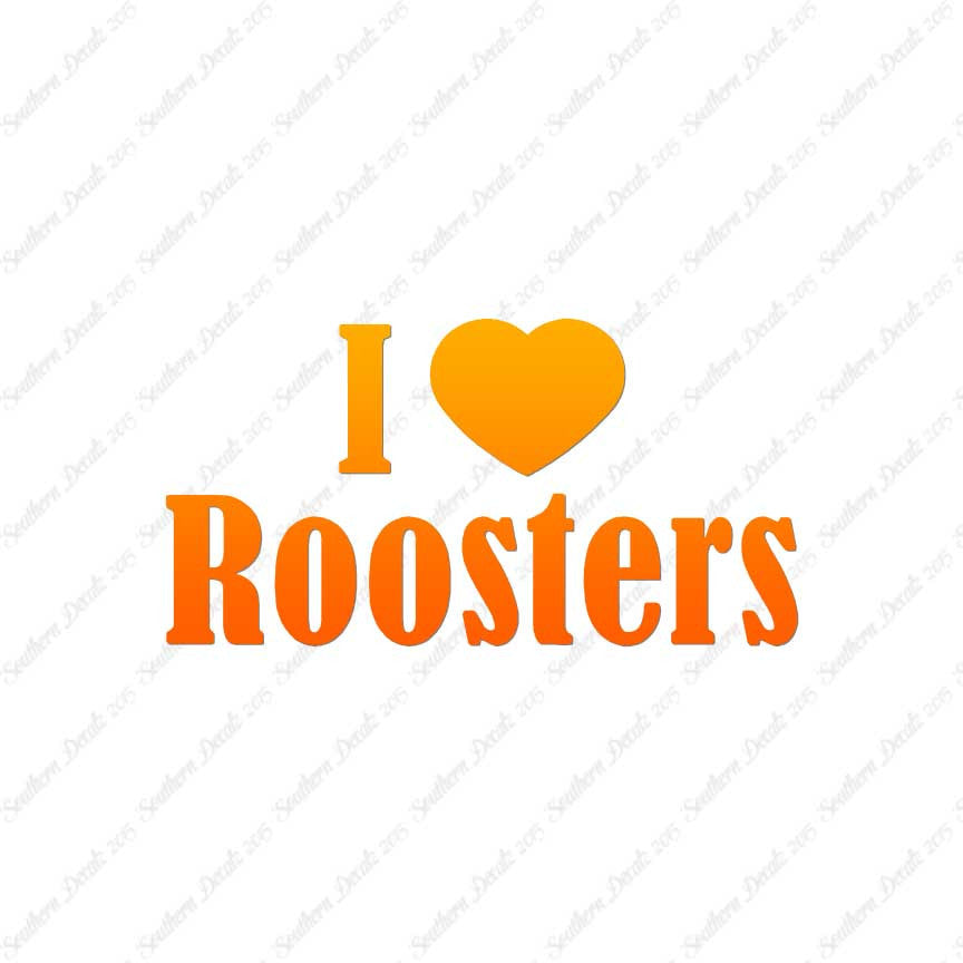 I Heart Love Roosters