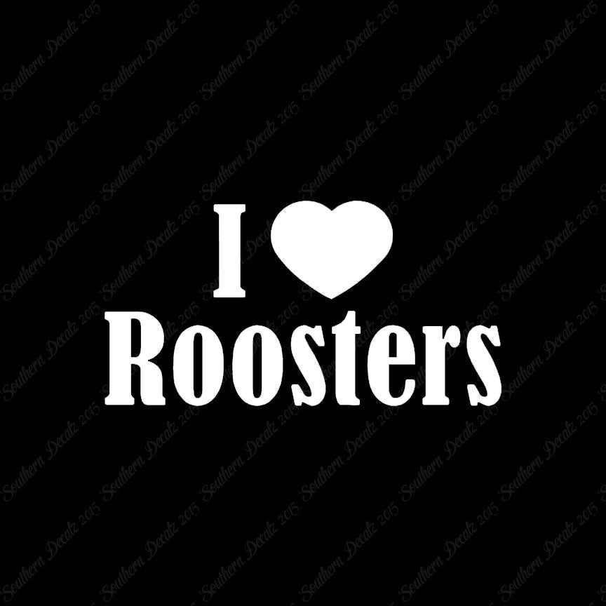 I Heart Love Roosters
