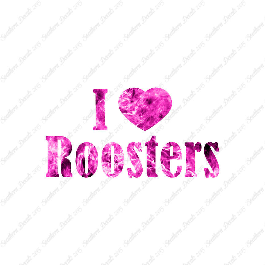 I Heart Love Roosters