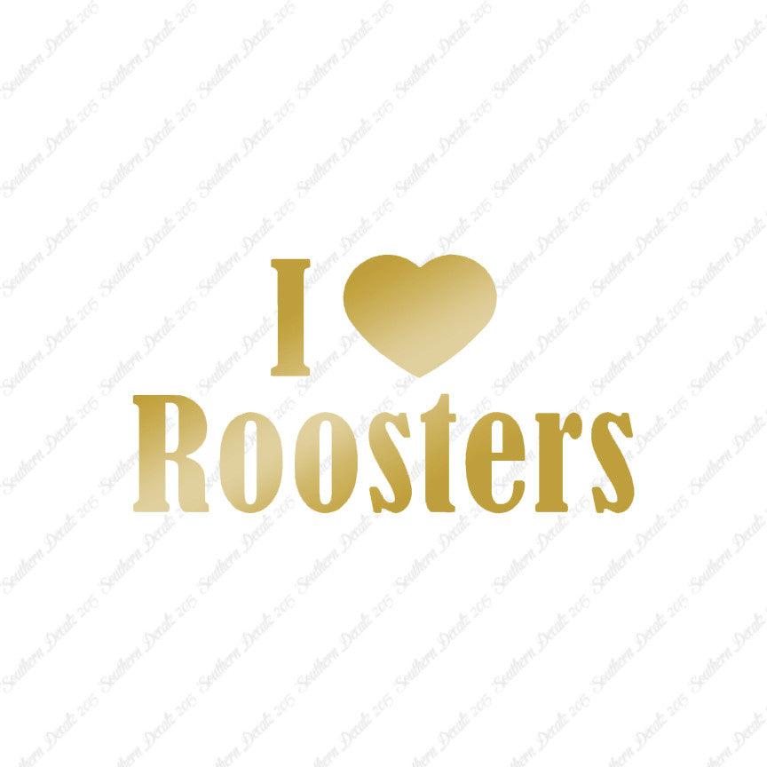 I Heart Love Roosters