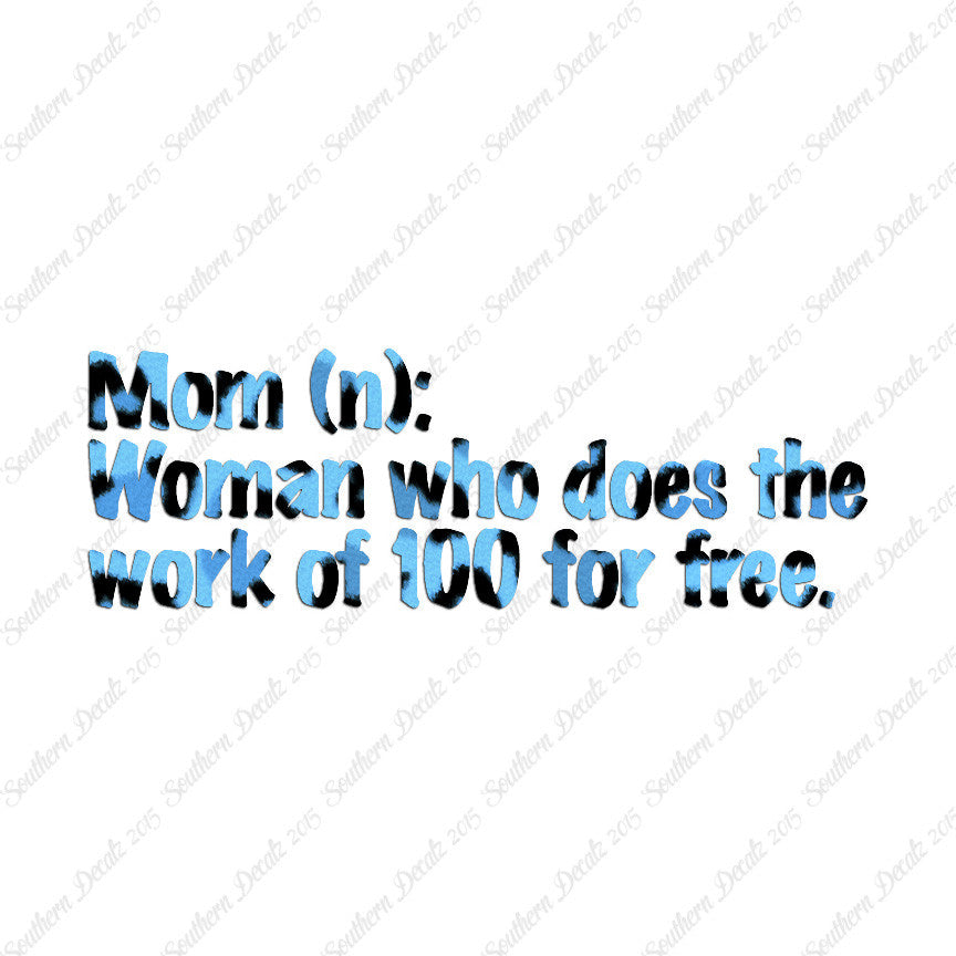 Mom Woman That Works For Free