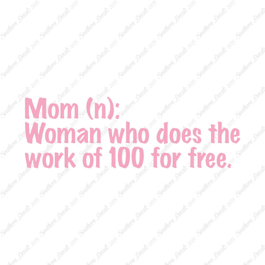 Mom Woman That Works For Free