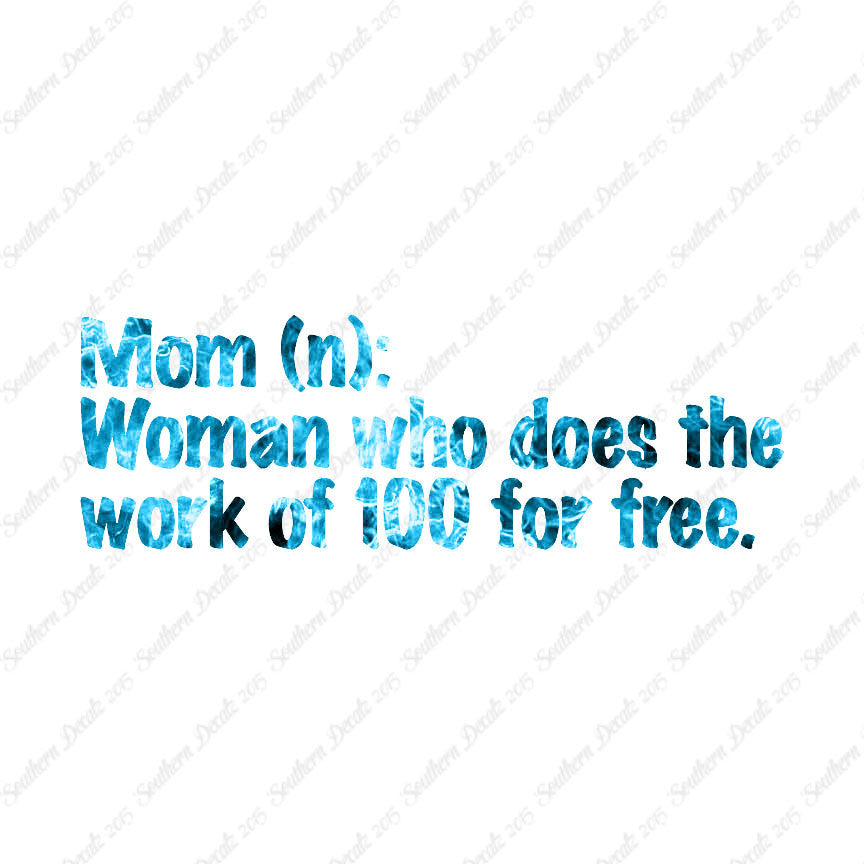 Mom Woman That Works For Free