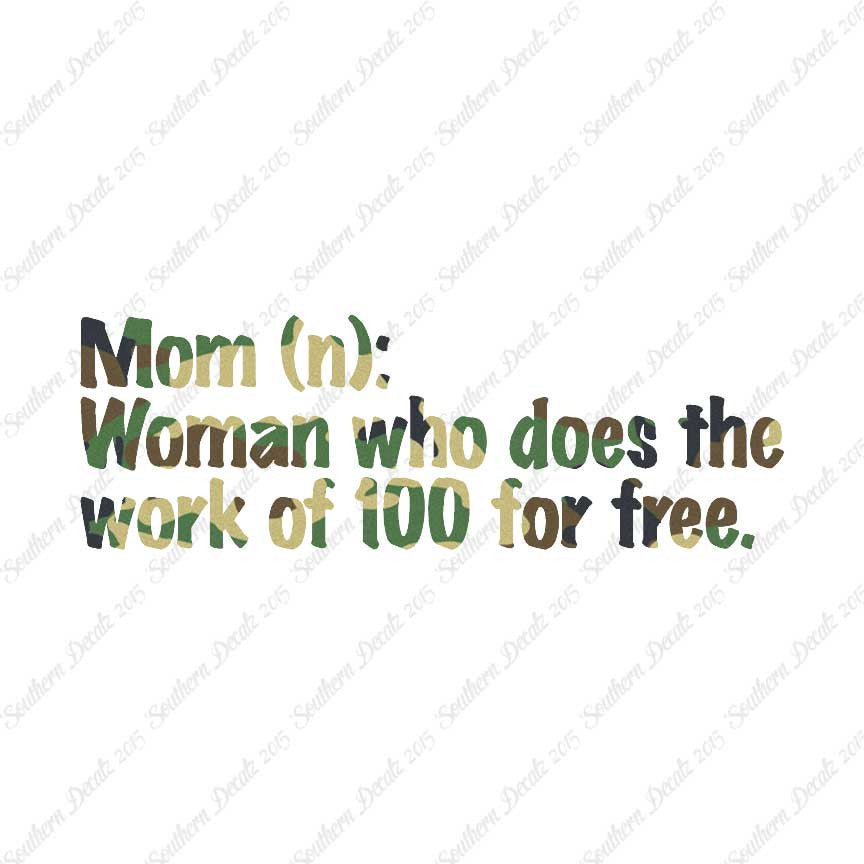 Mom Woman That Works For Free