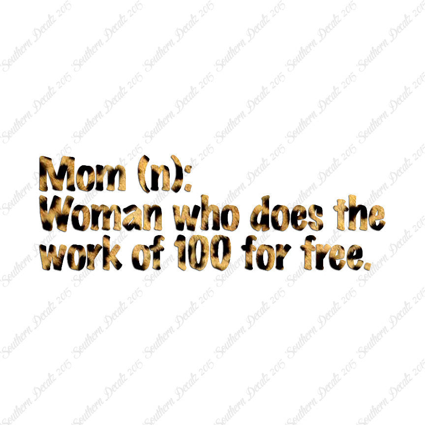 Mom Woman That Works For Free