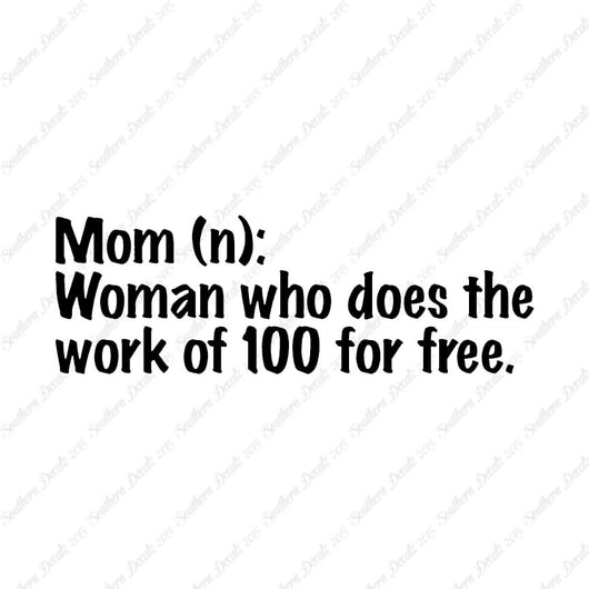 Mom Woman That Works For Free