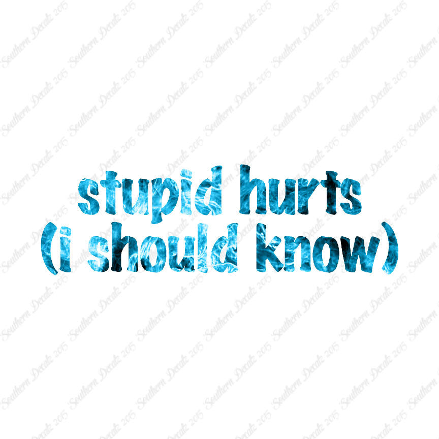 Stupid Hurts I Should Know