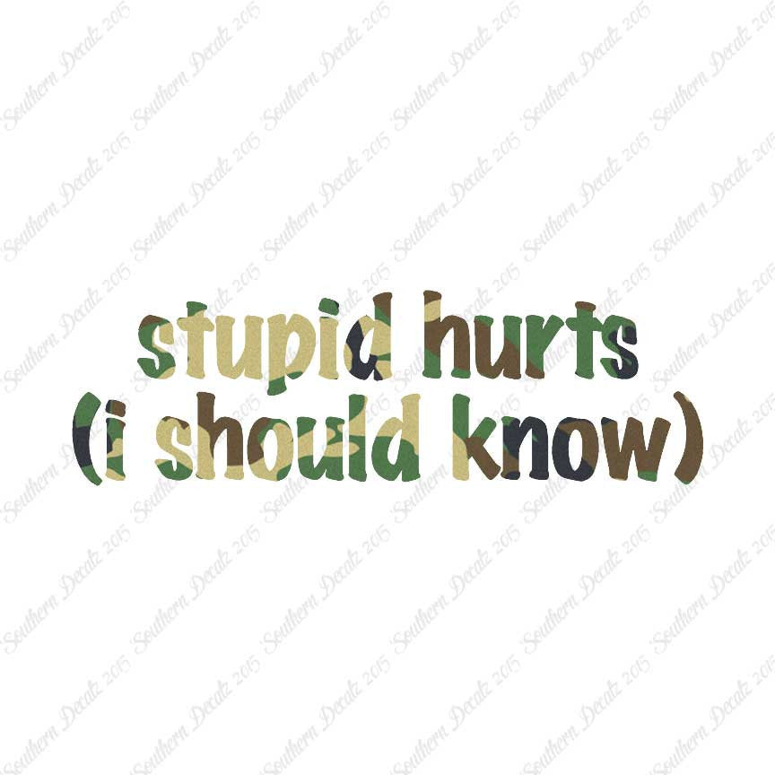 Stupid Hurts I Should Know