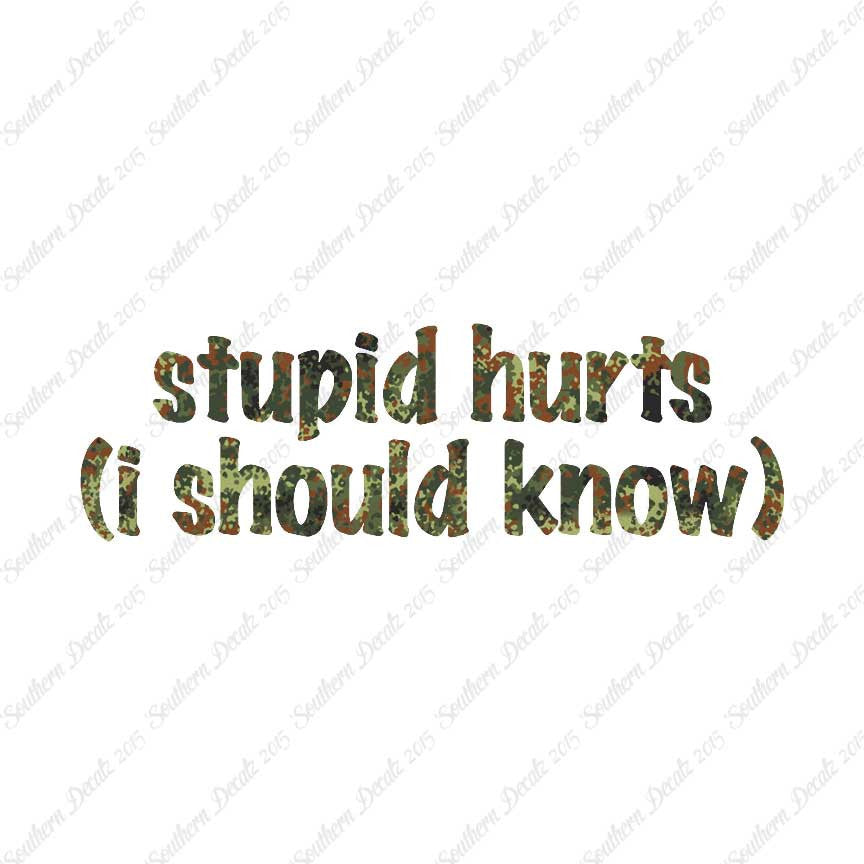 Stupid Hurts I Should Know