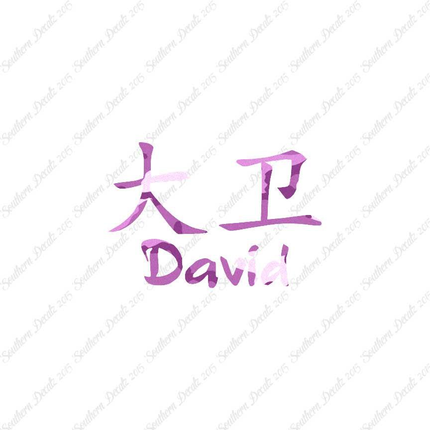 Chinese Name Symbols "David"
