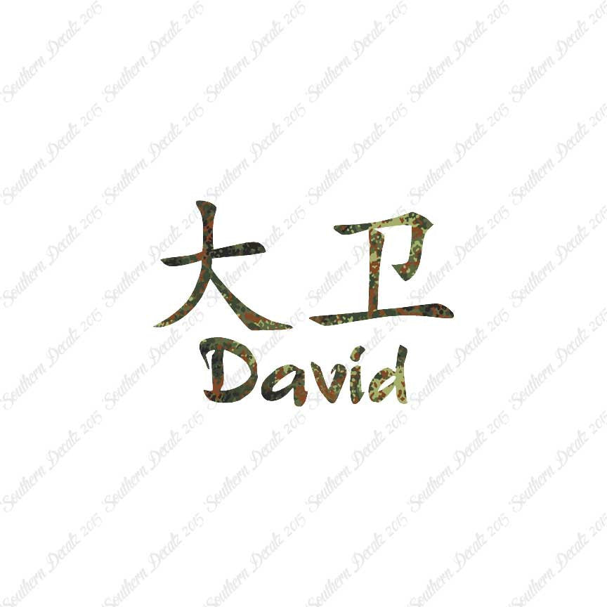 Chinese Name Symbols "David"