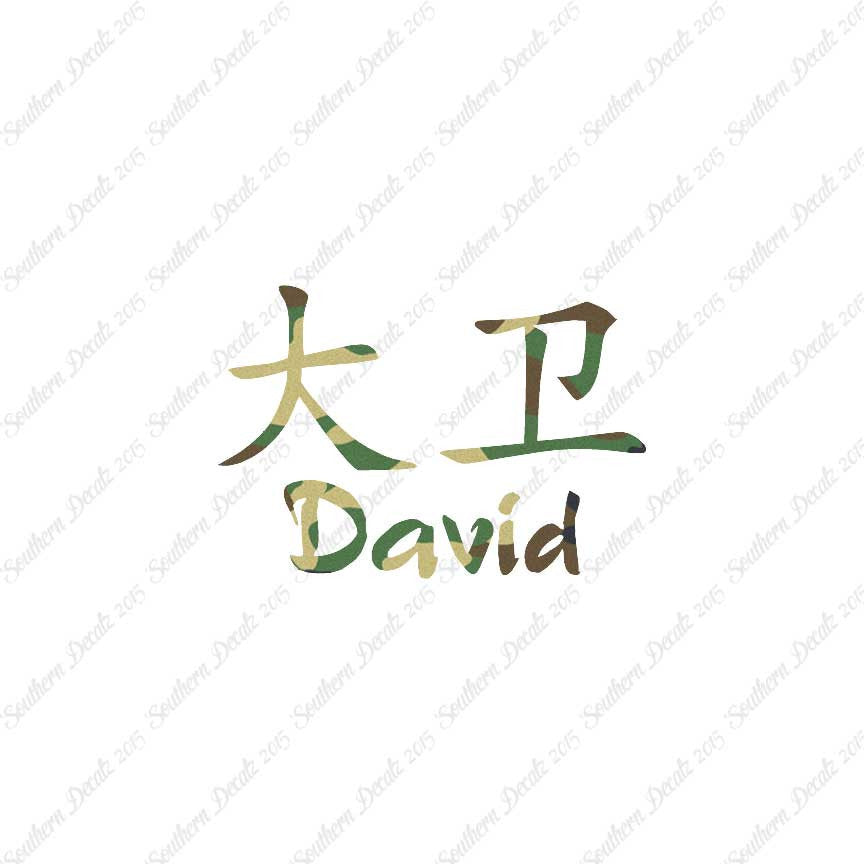 Chinese Name Symbols "David"