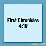 First Chronicles 4:10