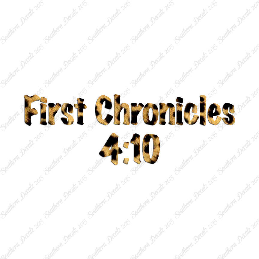 First Chronicles 4:10