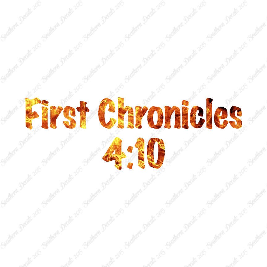 First Chronicles 4:10
