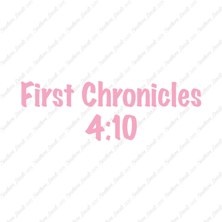 First Chronicles 4:10