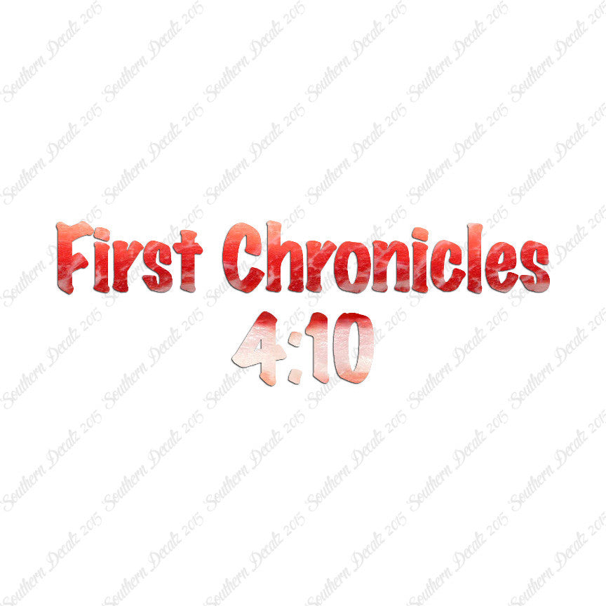 First Chronicles 4:10