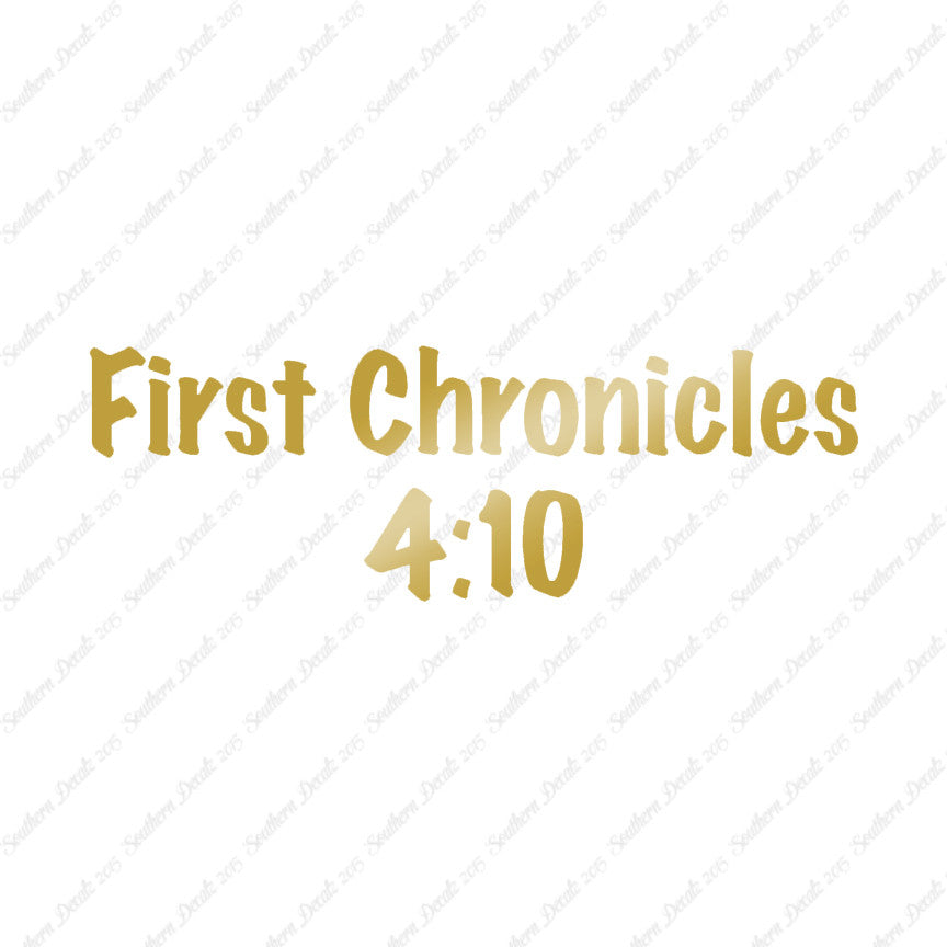 First Chronicles 4:10