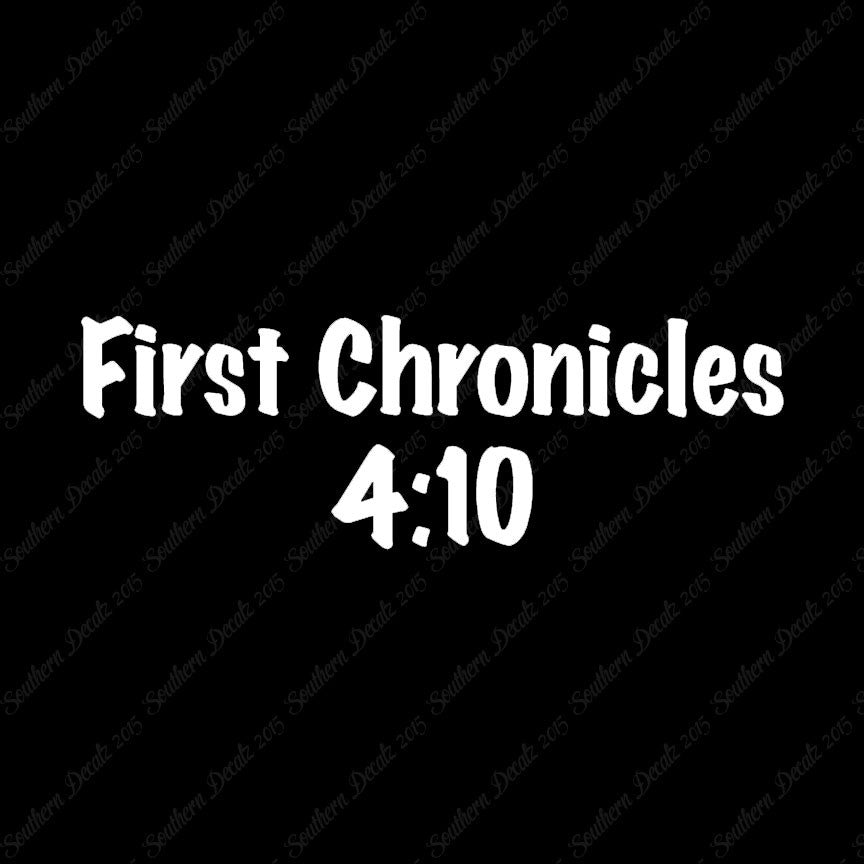 First Chronicles 4:10