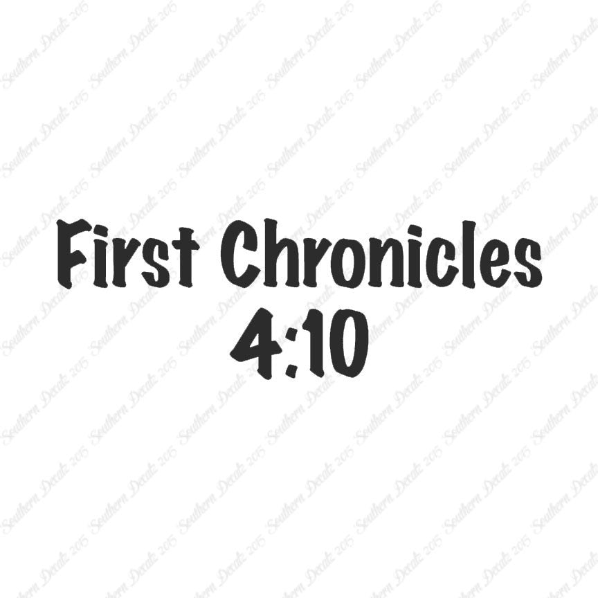 First Chronicles 4:10