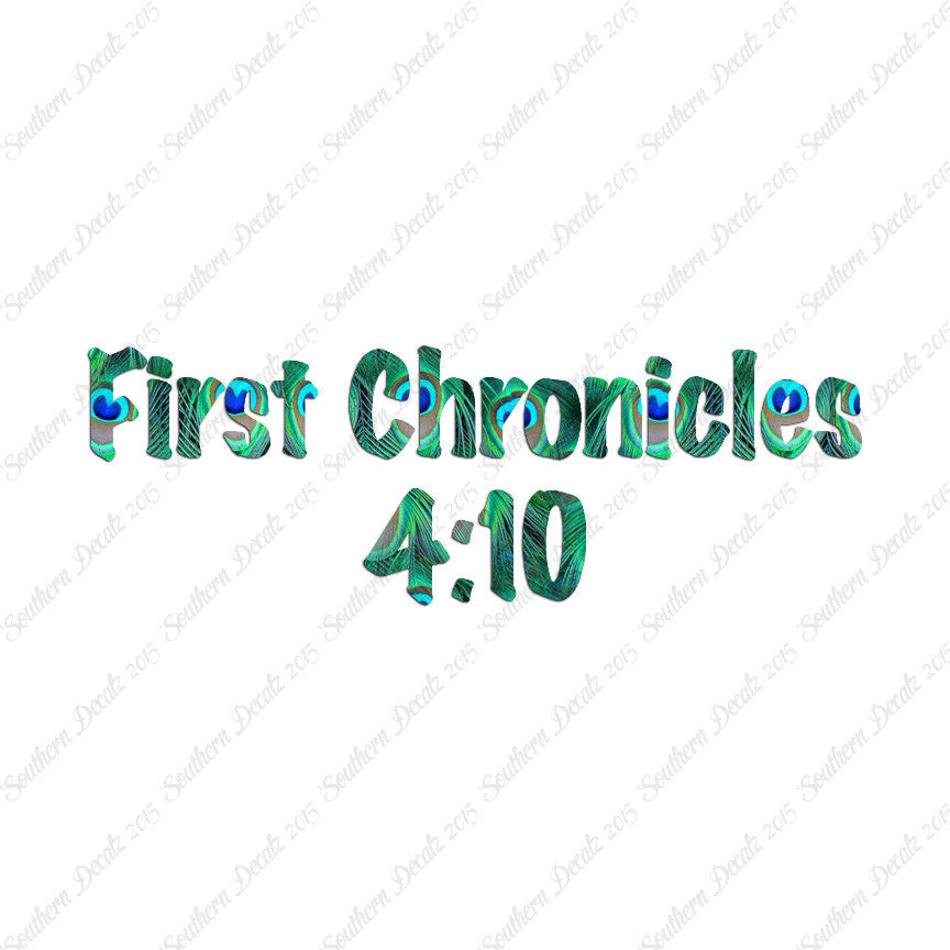First Chronicles 4:10