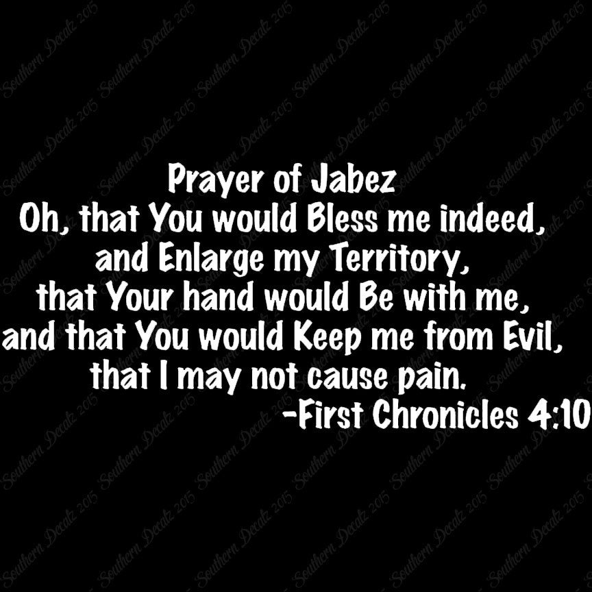 First Chronicles 4:10 Prayer Of Jabez