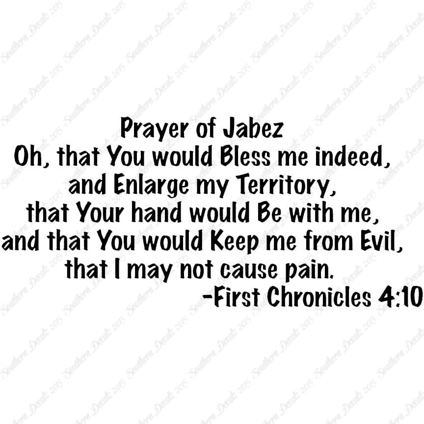 First Chronicles 4:10 Prayer Of Jabez