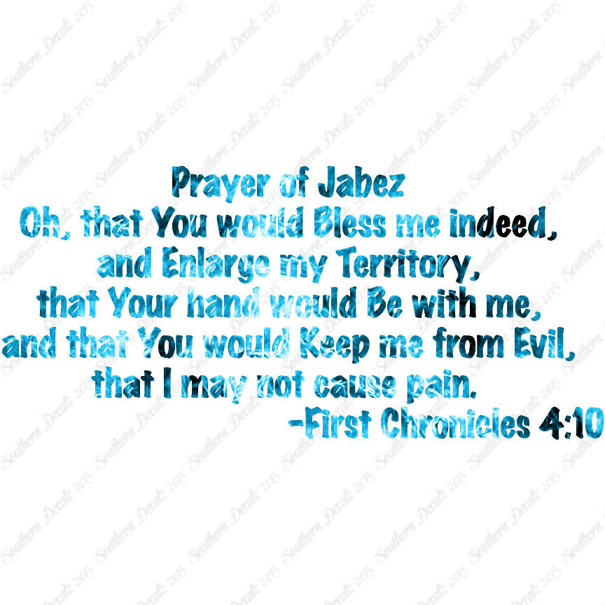 First Chronicles 4:10 Prayer Of Jabez