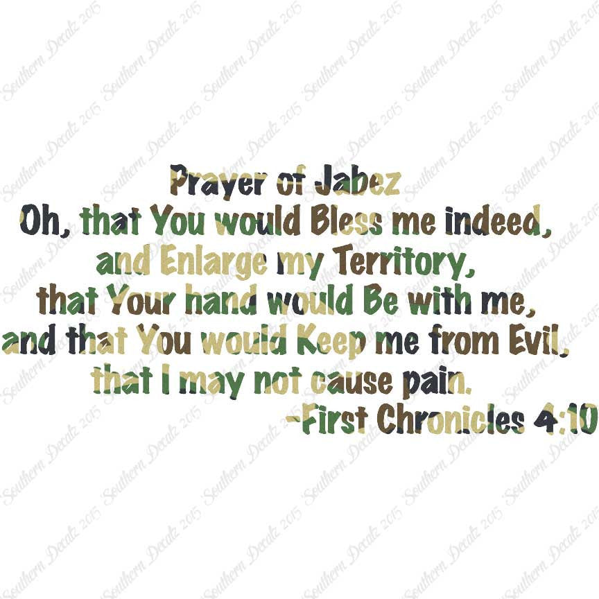 First Chronicles 4:10 Prayer Of Jabez