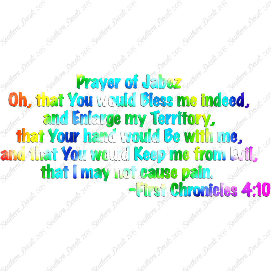 First Chronicles 4:10 Prayer Of Jabez
