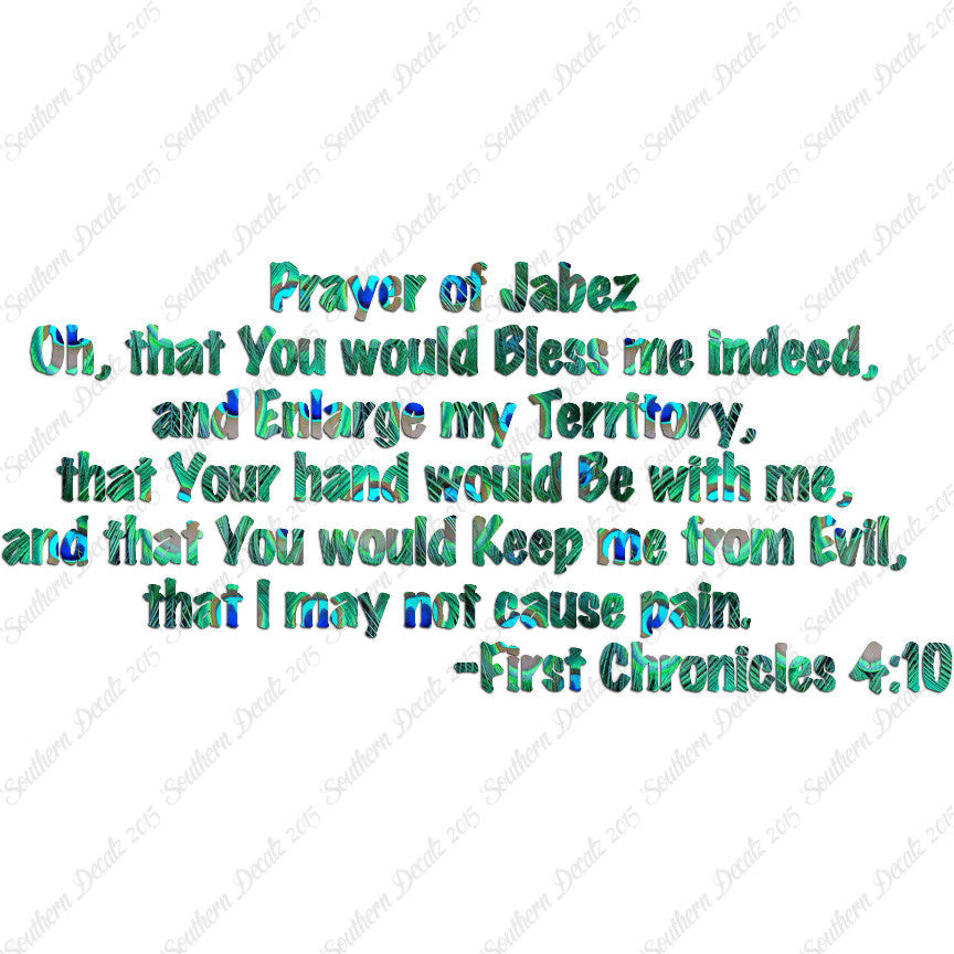 First Chronicles 4:10 Prayer Of Jabez