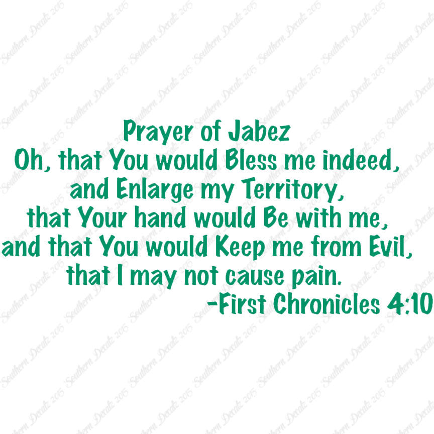 First Chronicles 4:10 Prayer Of Jabez