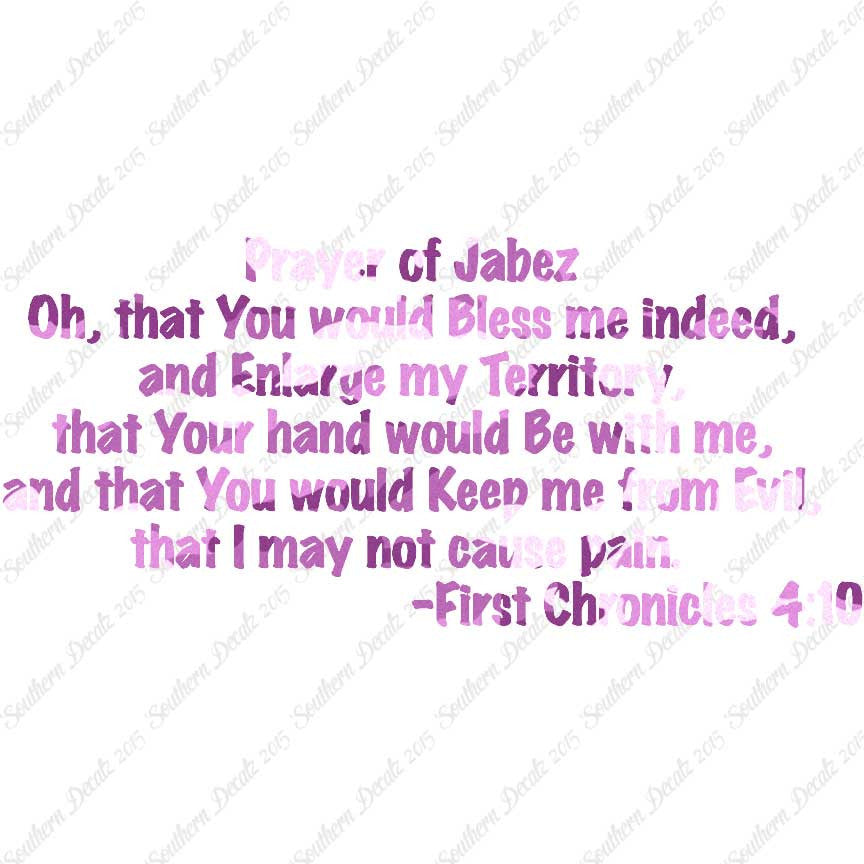 First Chronicles 4:10 Prayer Of Jabez