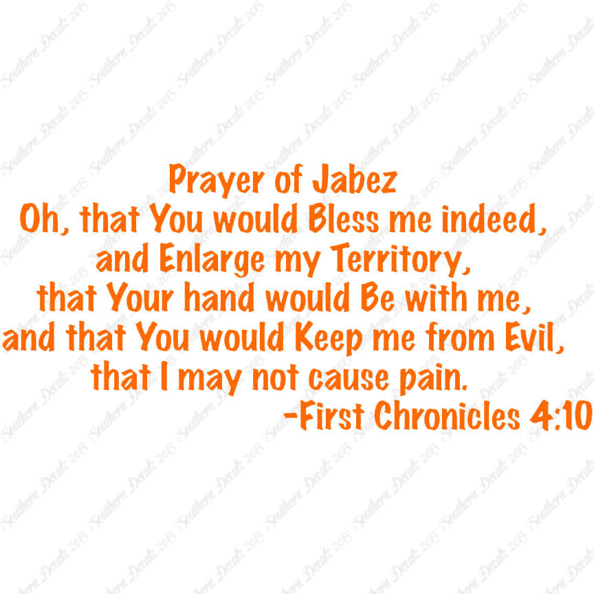 First Chronicles 4:10 Prayer Of Jabez