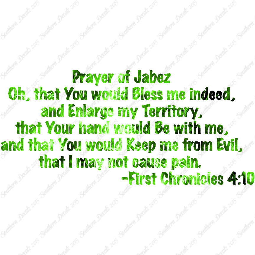 First Chronicles 4:10 Prayer Of Jabez