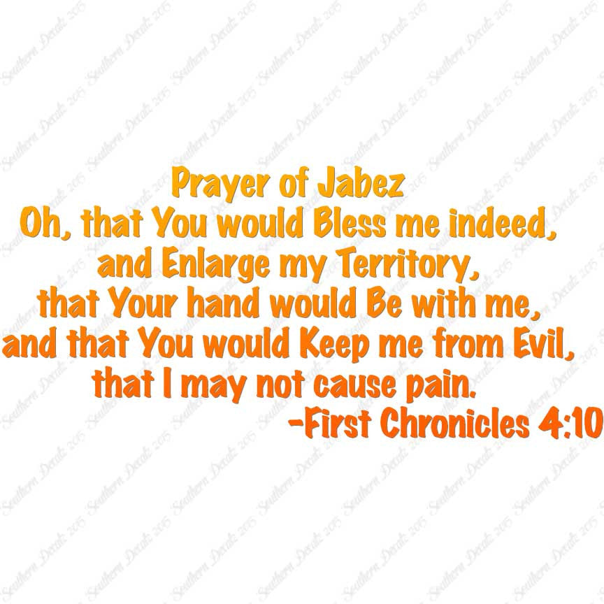 First Chronicles 4:10 Prayer Of Jabez