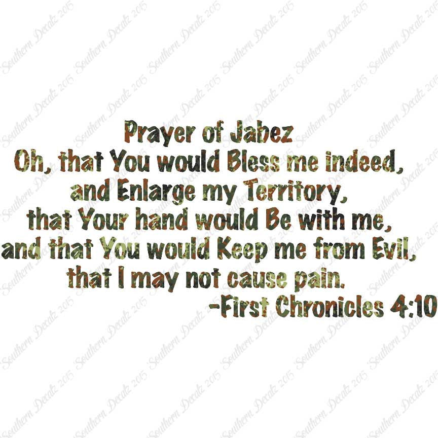 First Chronicles 4:10 Prayer Of Jabez