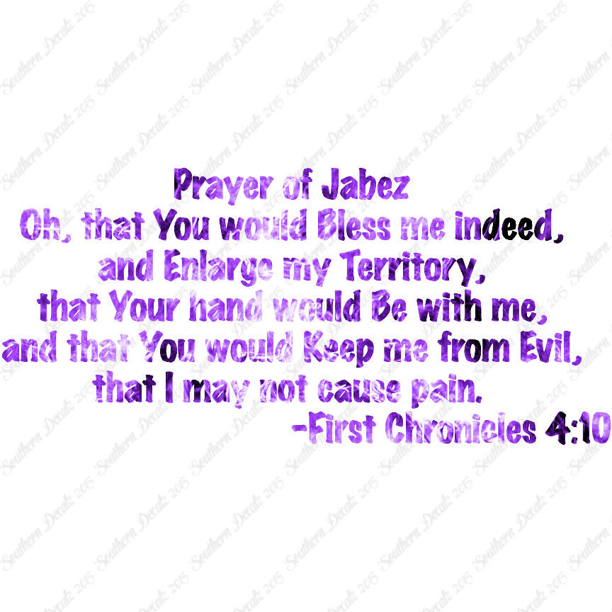 First Chronicles 4:10 Prayer Of Jabez