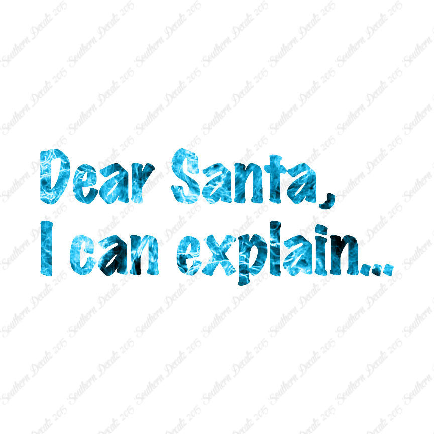 Dear Santa I Can Explain